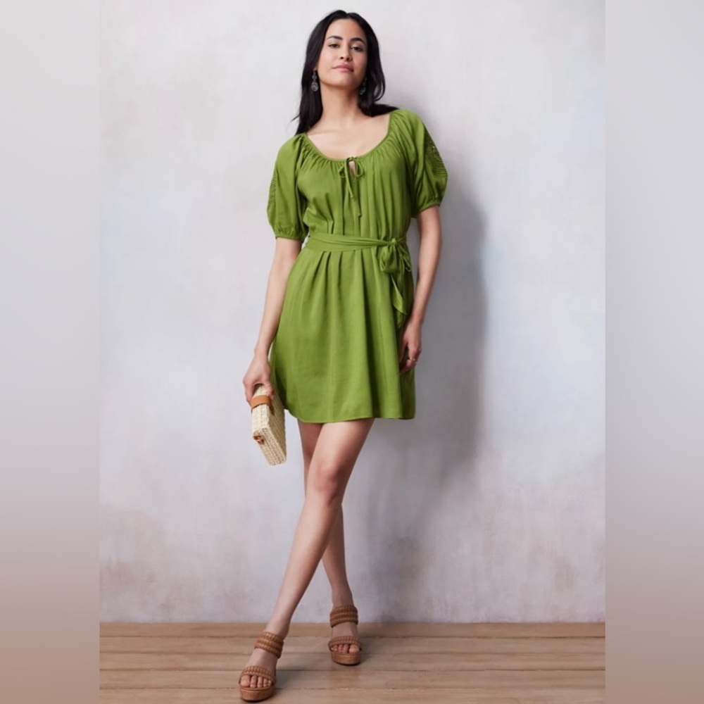 LC Lauren Conrad Green Mini Dress